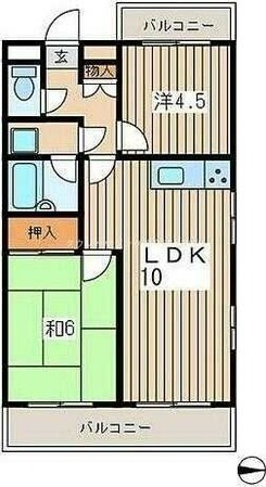 セザール桜ヶ丘の物件間取画像